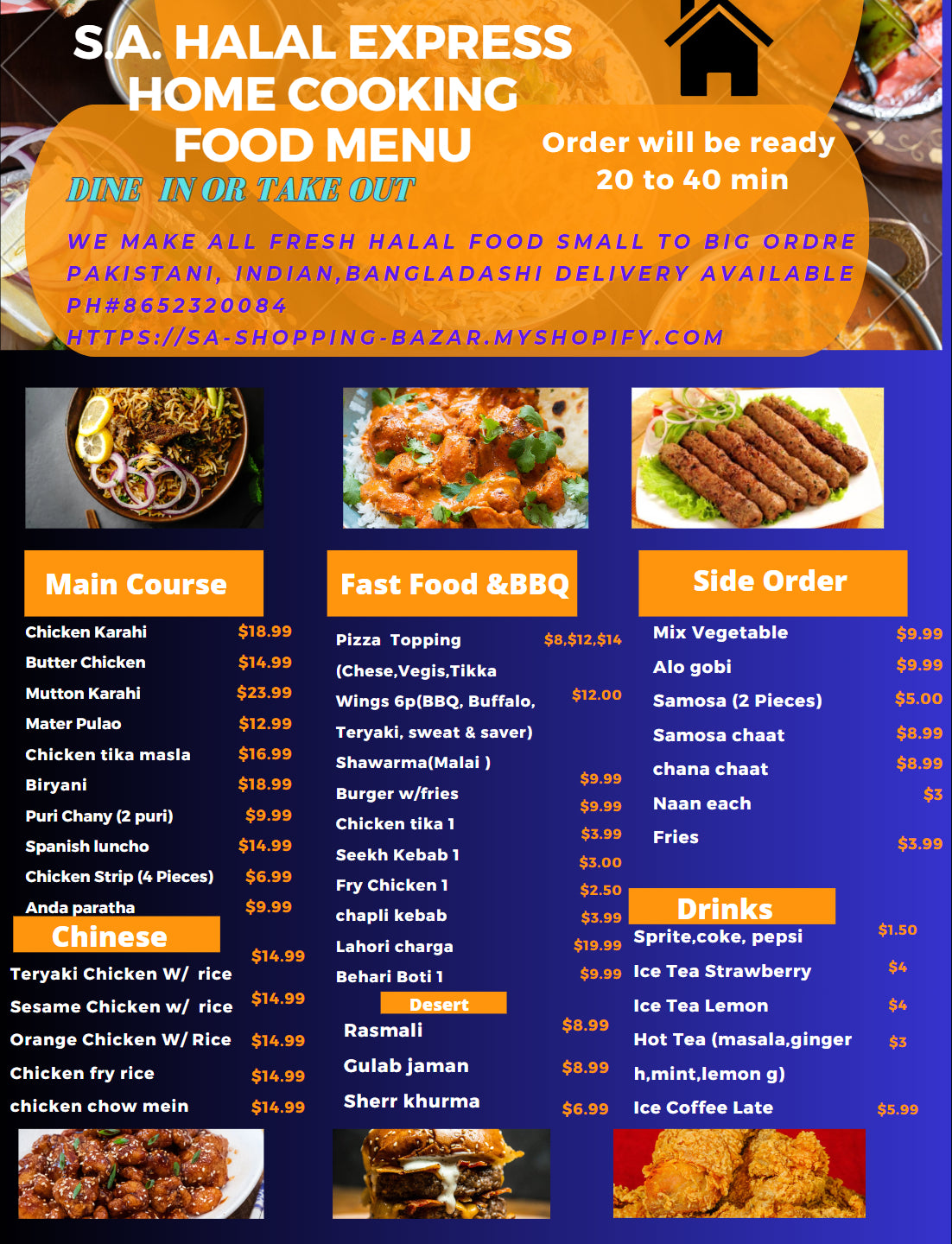 Halab Kitchen Menu 1Menu – S.A Halal Express
