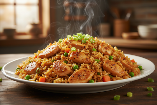 Chicken Fry Rice Stir-fried rice with juicy chicken