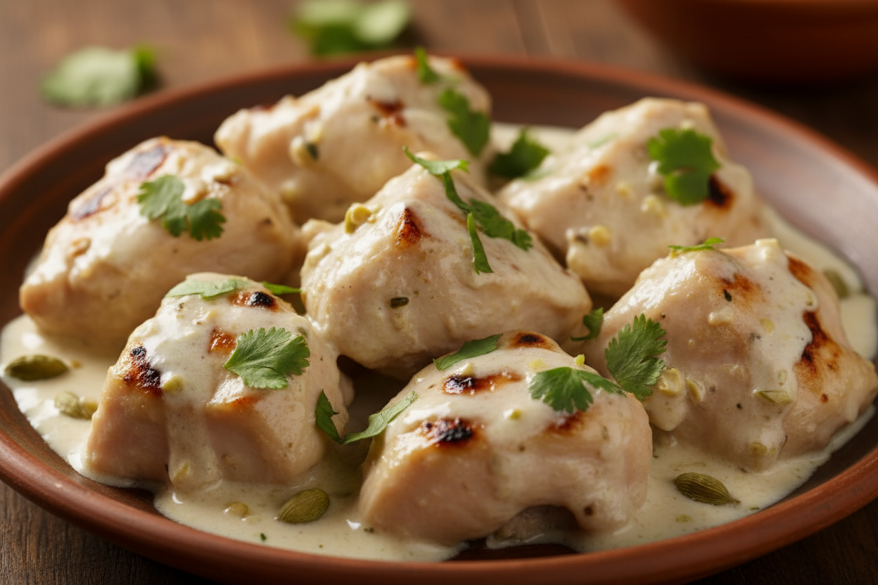 Malai Boti Creamy, melt-in-your-mouth chicken