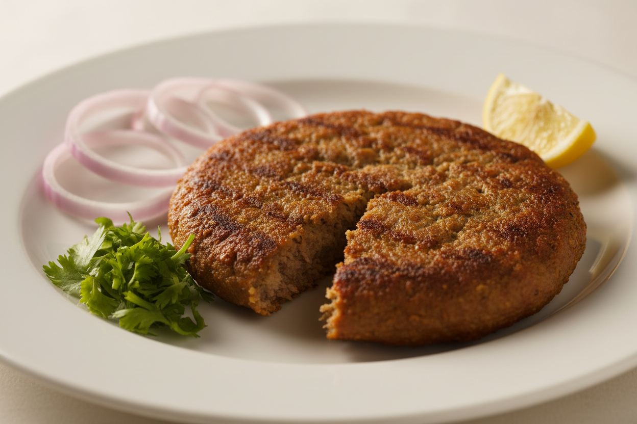 Shami Kabab Soft, flavorful meat patty